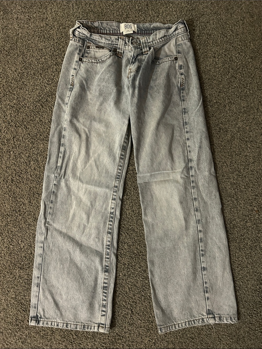 BDG Light Blue Relaxed Straight Jeans - Men's